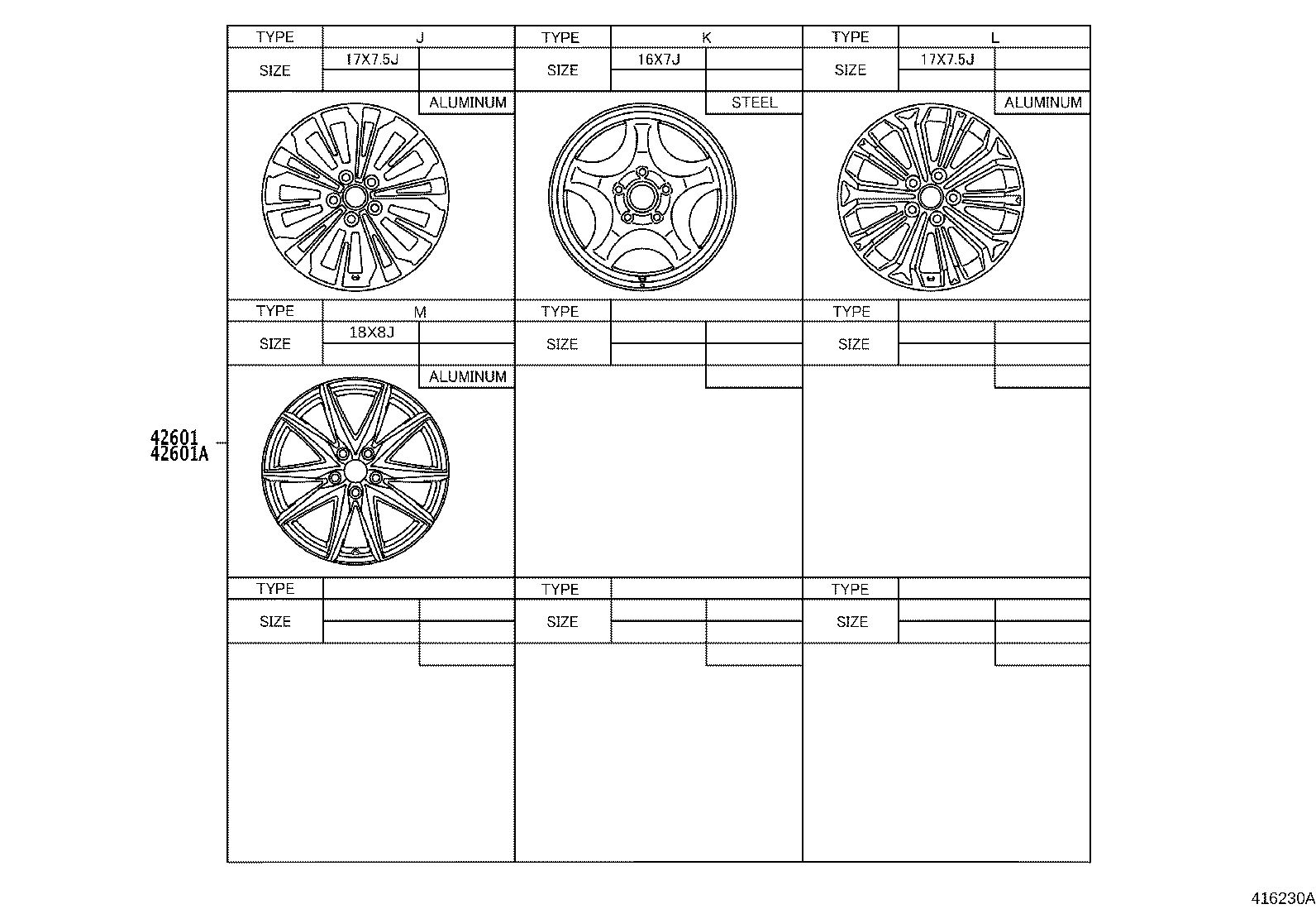 42602-02550 CAP, WHEEL product image