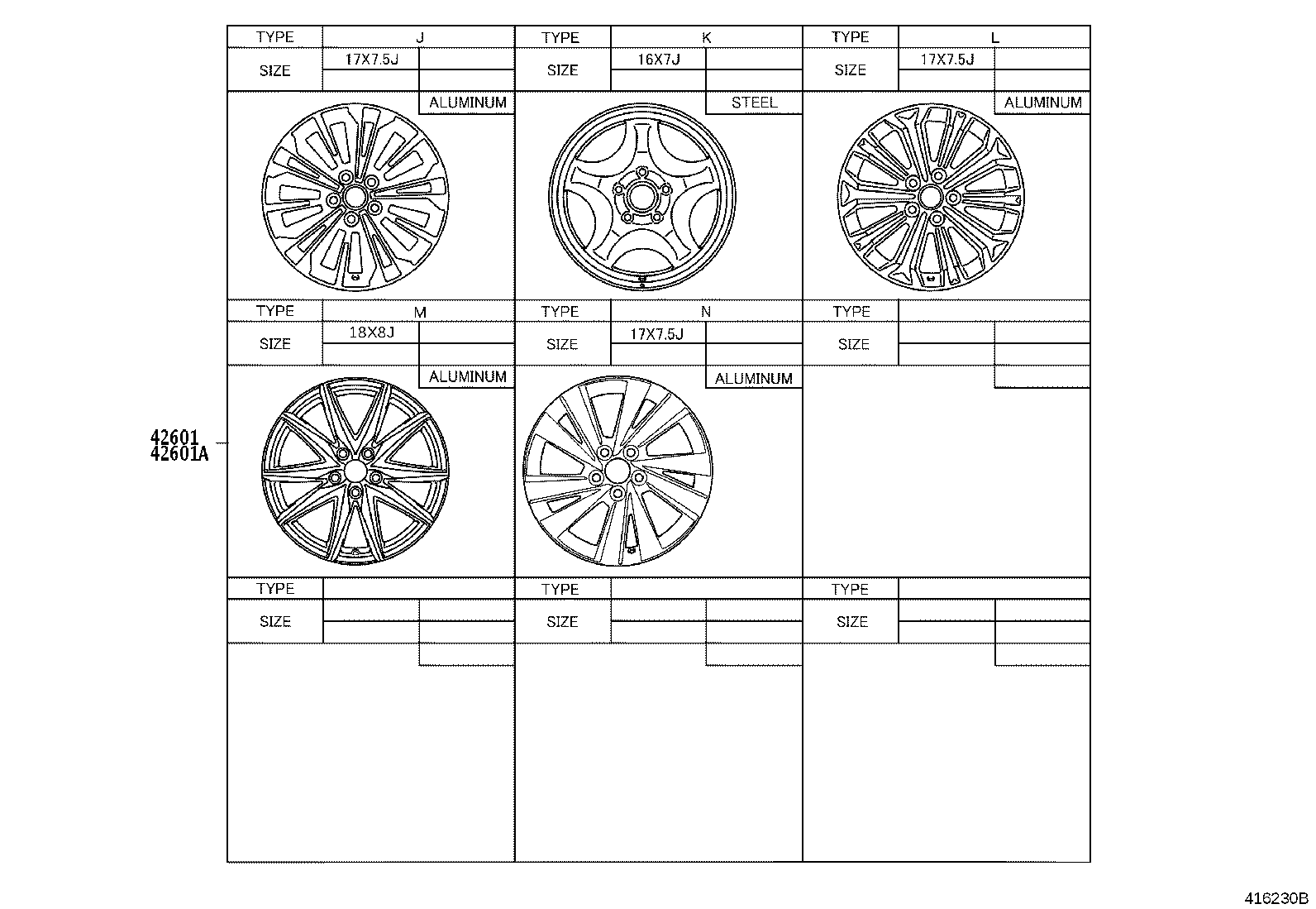 42602-02550 CAP, WHEEL product image