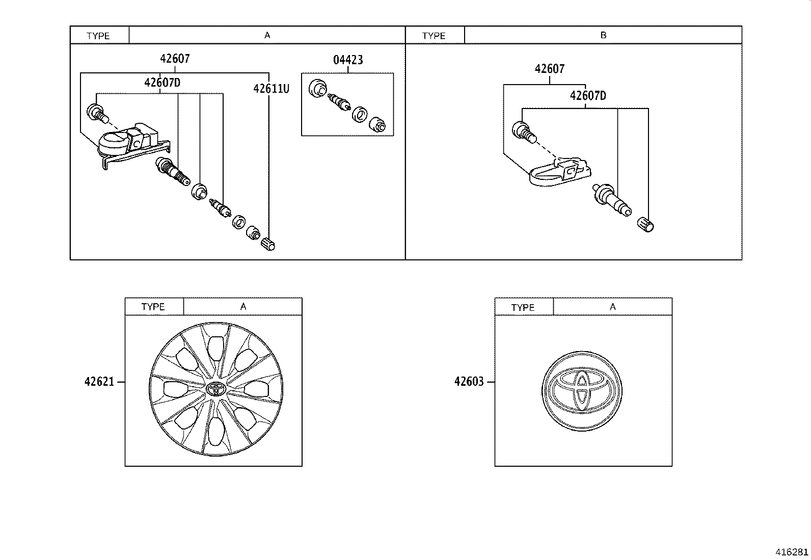 42602-02610 CAP, WHEEL product image