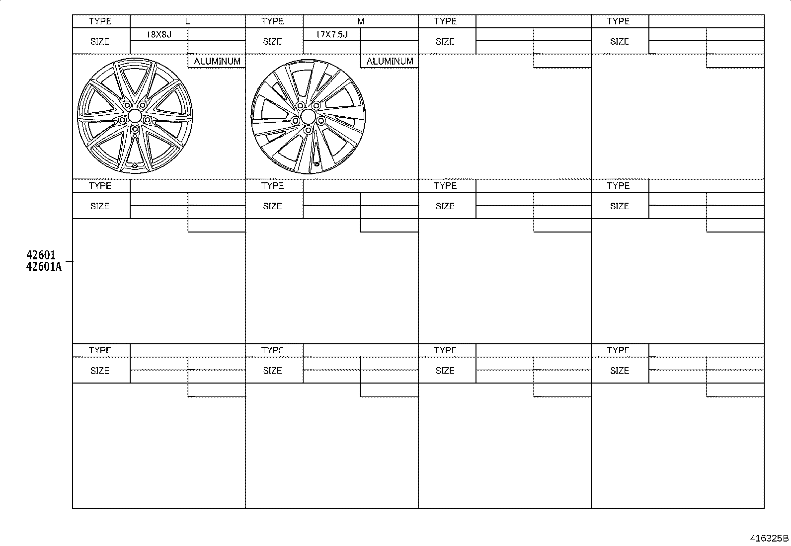 42602-02551 CAP, WHEEL product image
