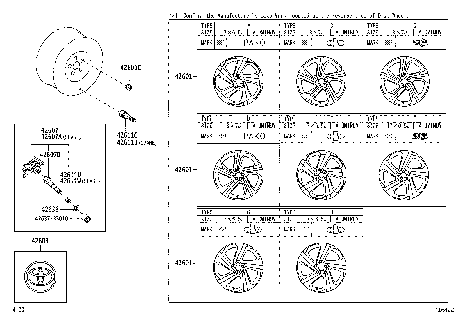 42611-BZF50 WHEEL, DISC product image