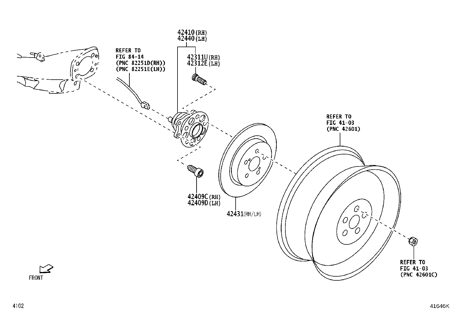 42431-BZ320 DISC, REAR product image