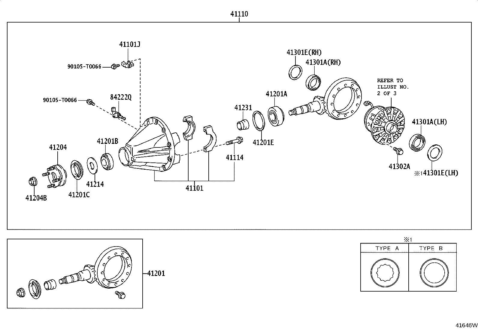 90178-T0144 NUT (FOR REAR DRIVE PINION) product image