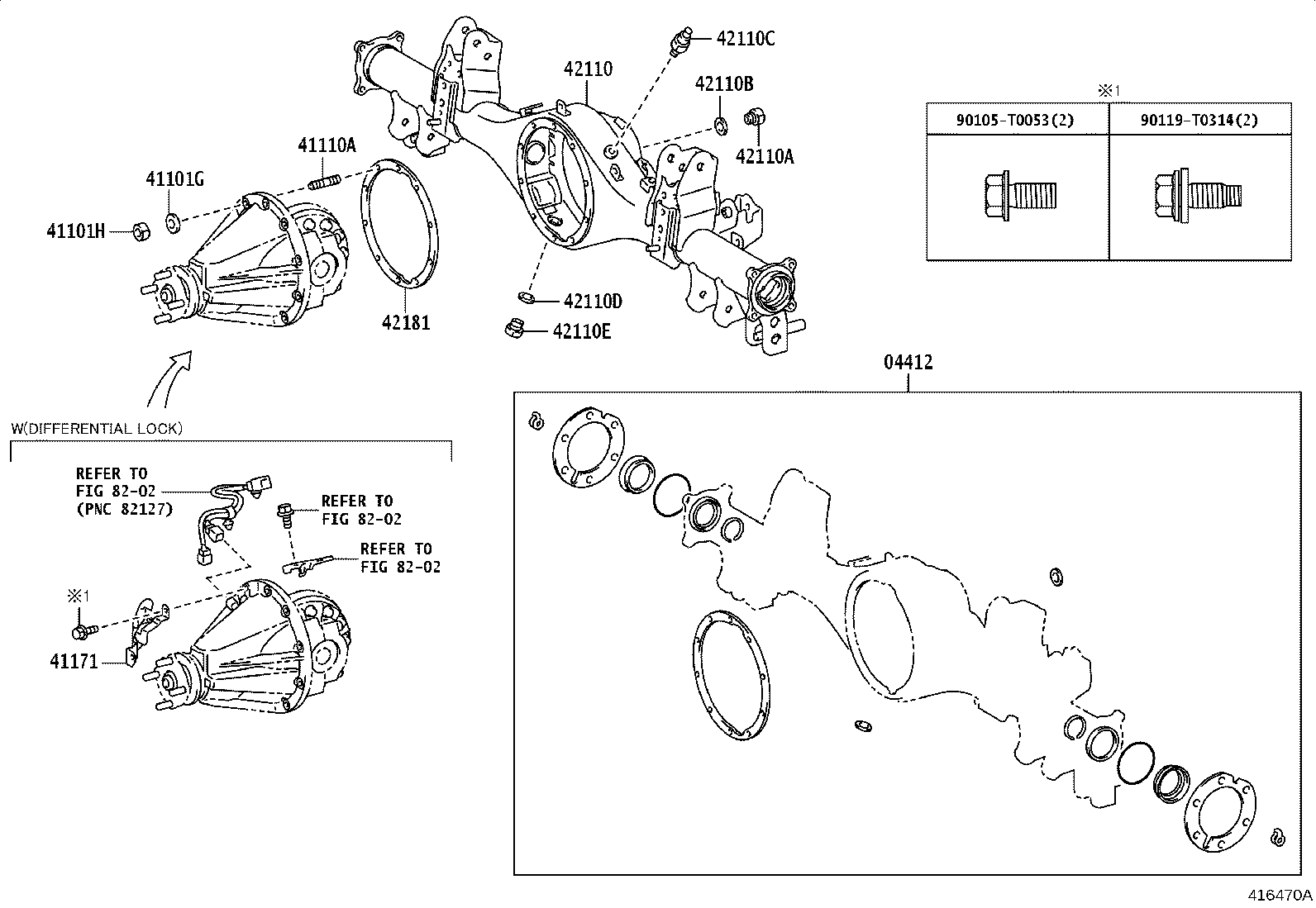 90178-T0144 NUT (FOR REAR DRIVE PINION) product image