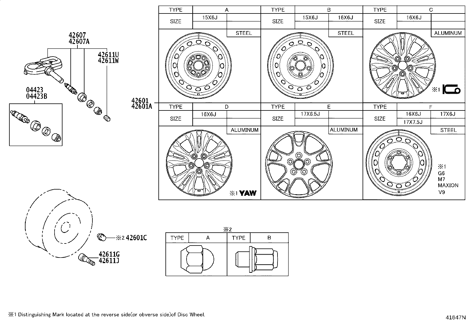 42611-YYB30 WHEEL, DISC product image