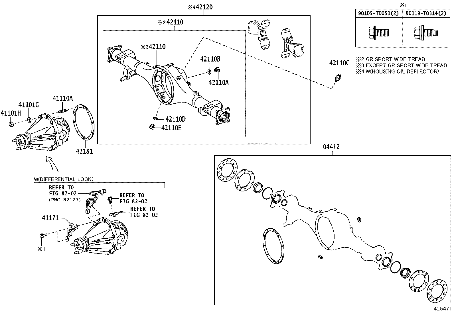 41110-0K791 CARRIER ASSY, DIFFERENTIAL, REAR product image
