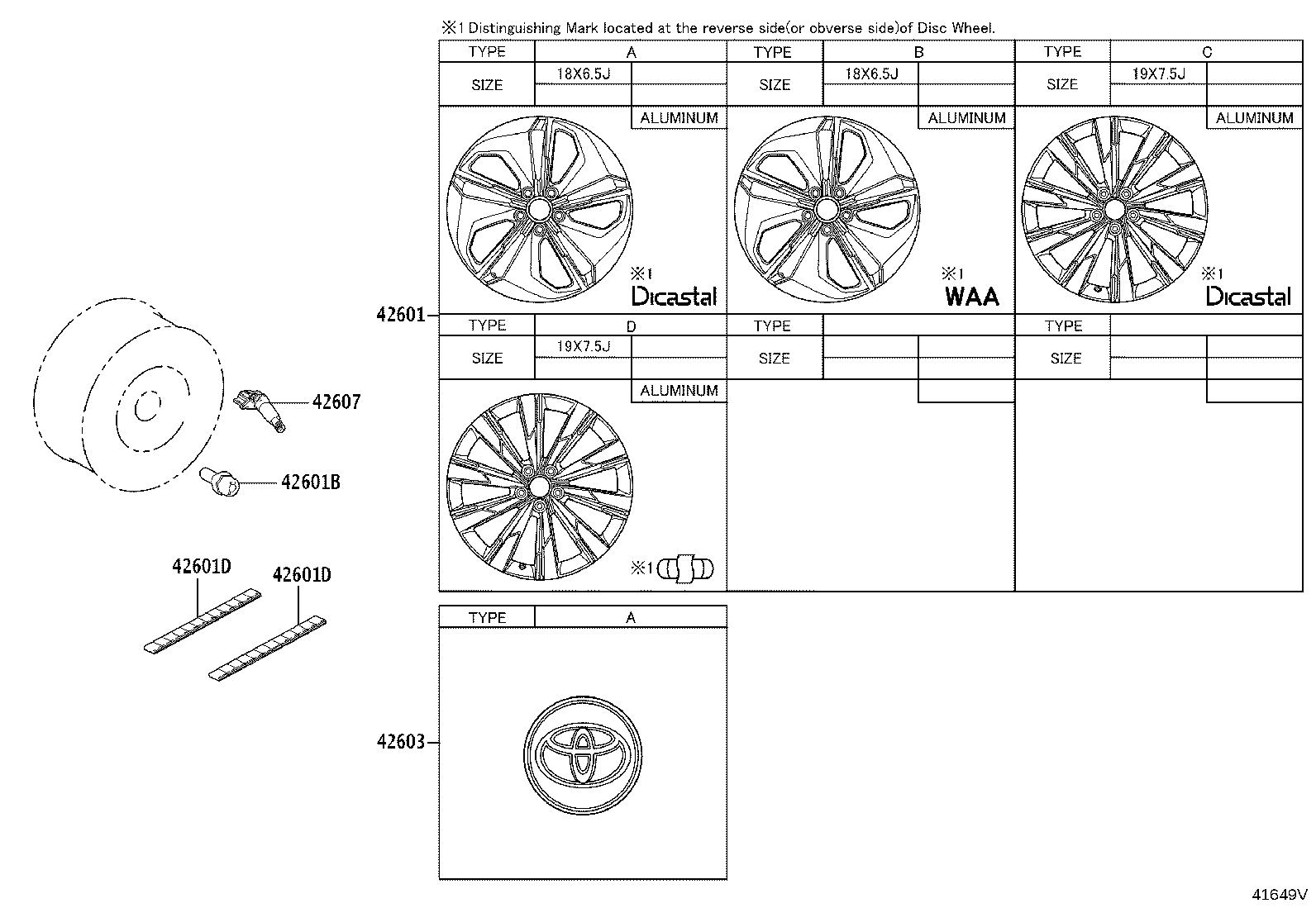 42611-YL080 WHEEL, DISC product image