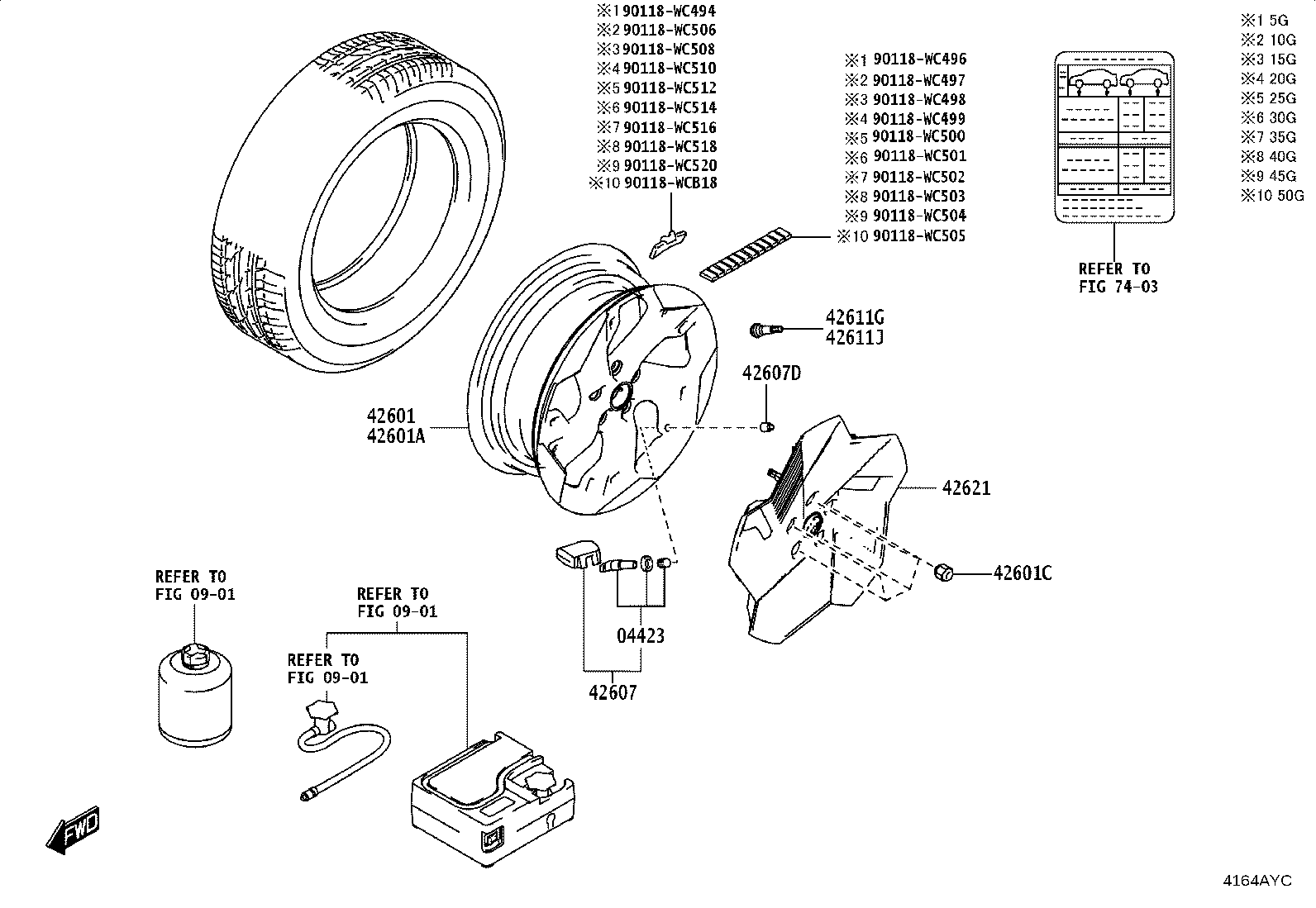 42611-WC040 WHEEL, DISC product image
