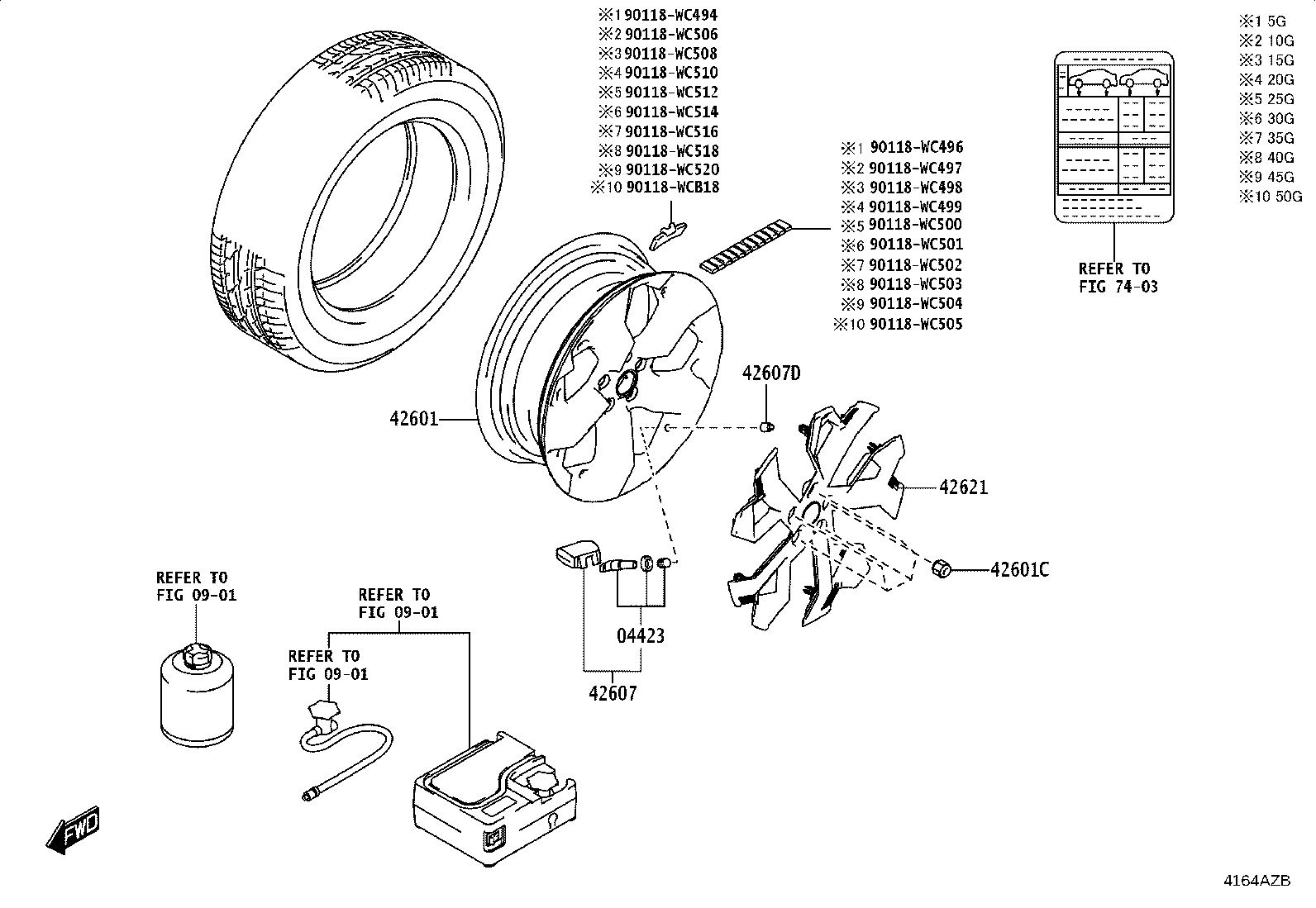 42611-WC040 WHEEL, DISC product image