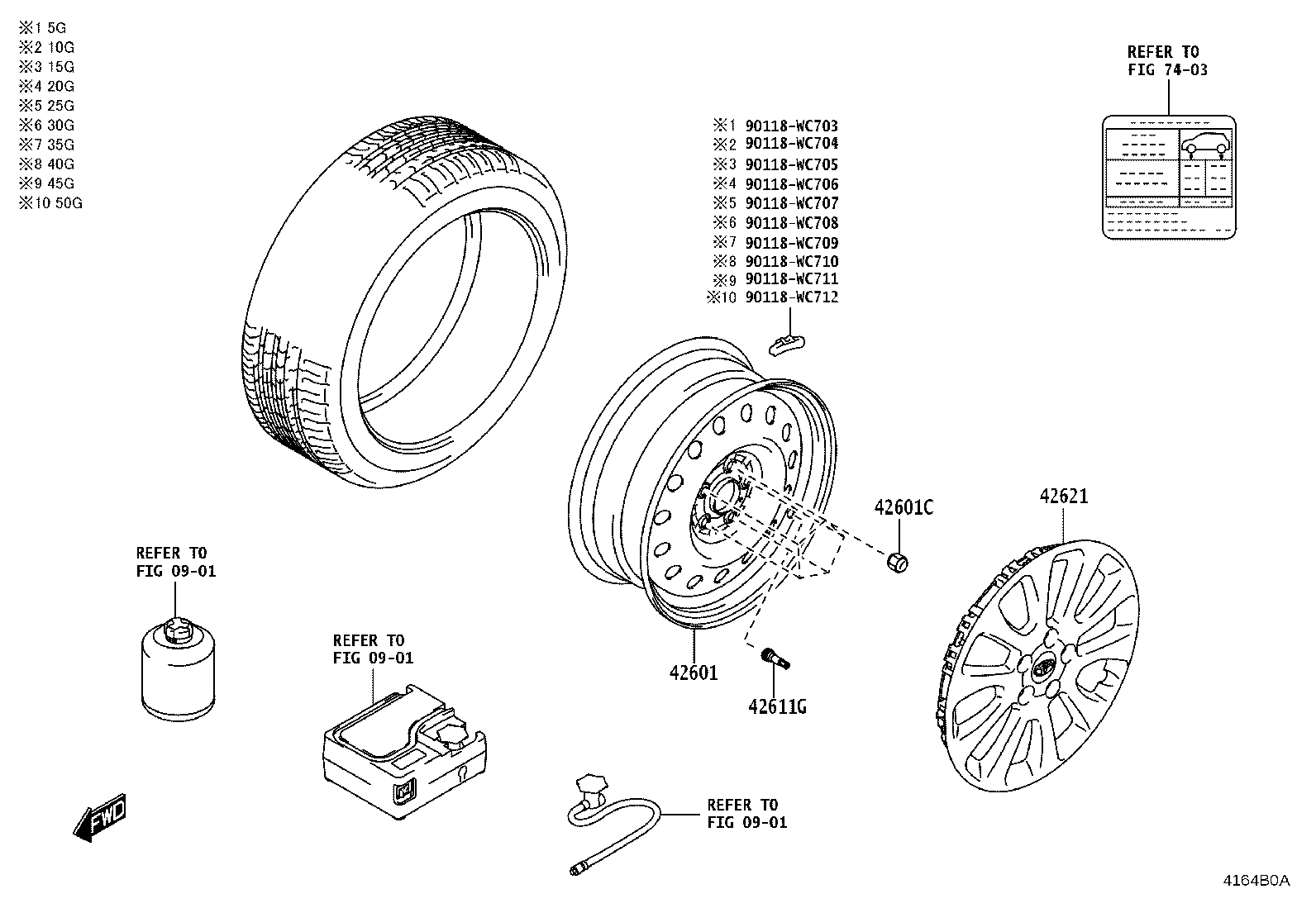 42607-WC006 VALVE SUB-ASSY, TIRE PRESSURE MONITOR product image