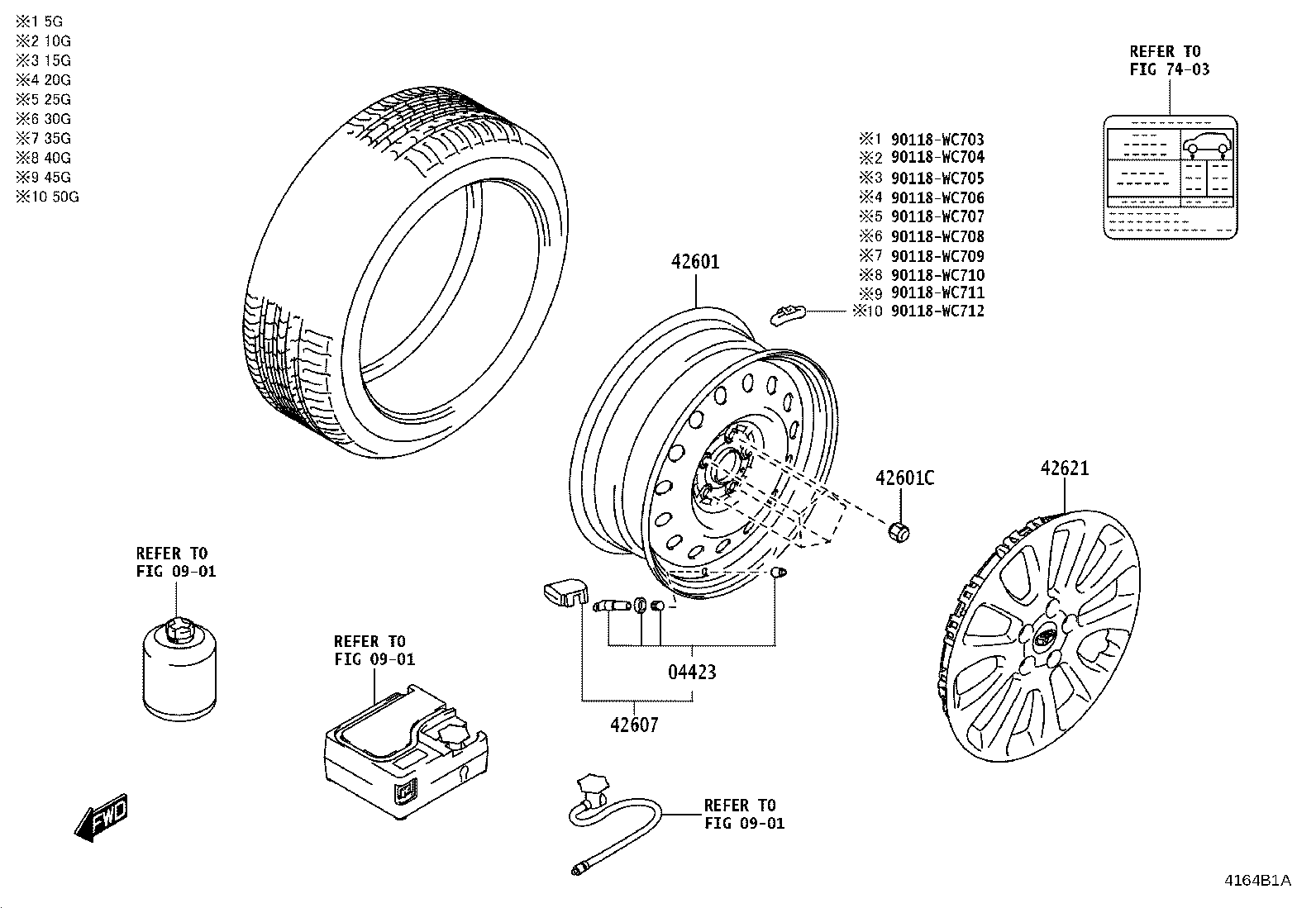 42607-WC006 VALVE SUB-ASSY, TIRE PRESSURE MONITOR product image