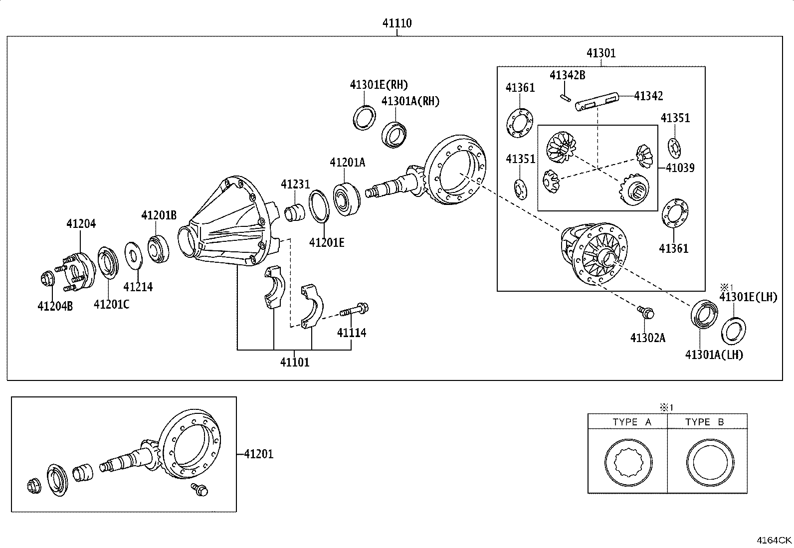 42110-KK340 HOUSING ASSY, REAR AXLE product image