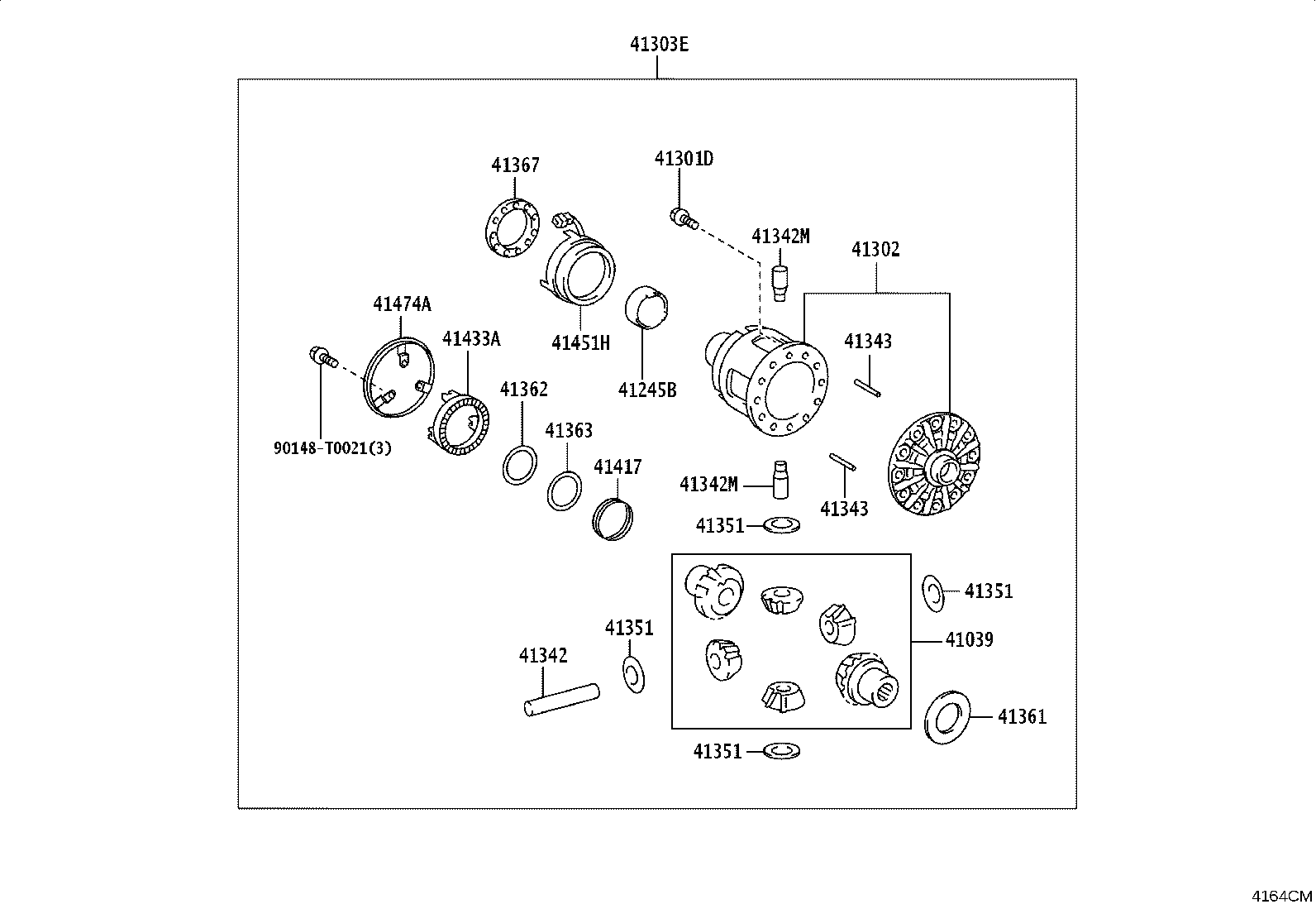 42110-KK340 HOUSING ASSY, REAR AXLE product image
