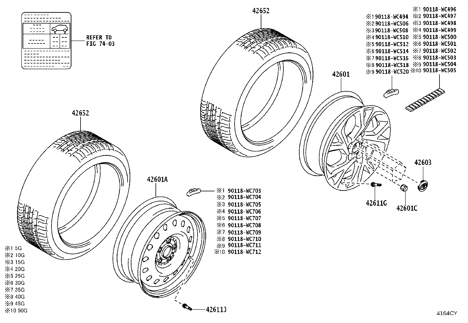 42611-WC026 WHEEL, DISC product image