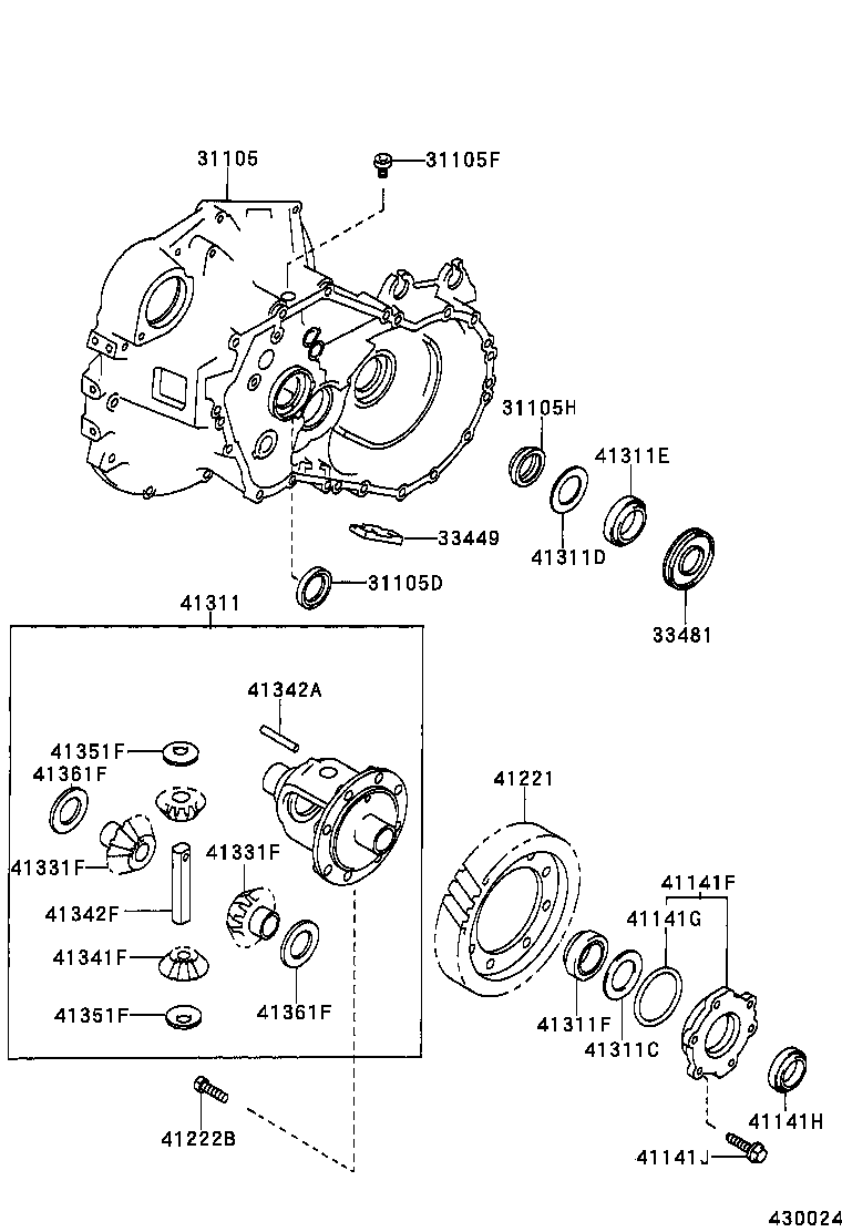 90080-10153 BOLT (FOR FRONT DIFFERENTIAL CARRIER COVER SETTING) product image