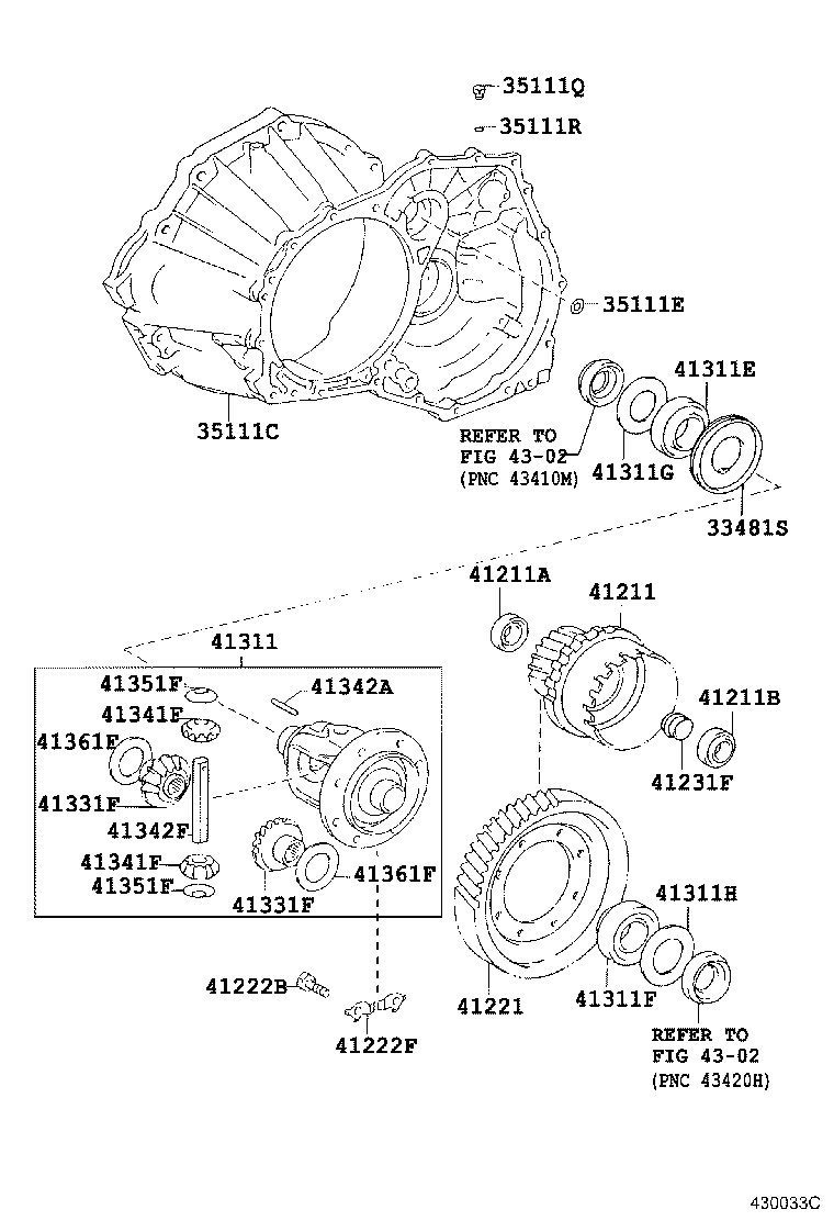 Toyota 41341-42010 PINION, CENTER DIFFERENTIAL