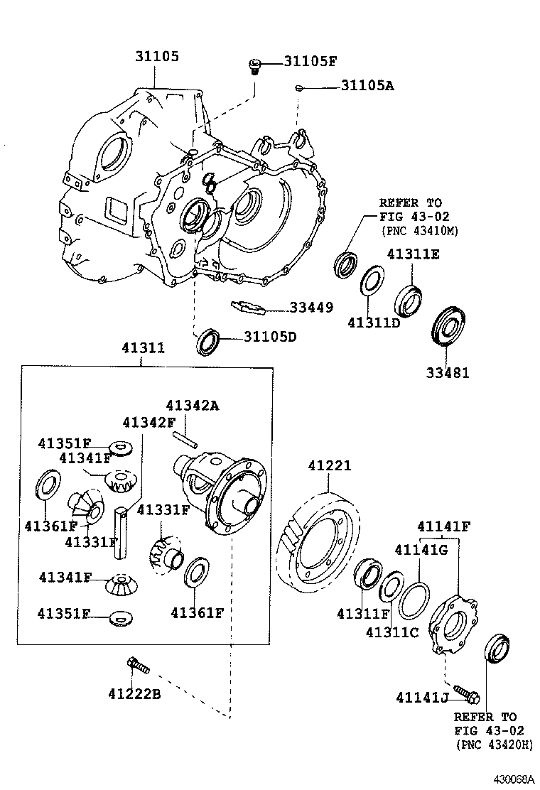 41206-20080 PINION, DIFFERENTIAL DRIVE product image