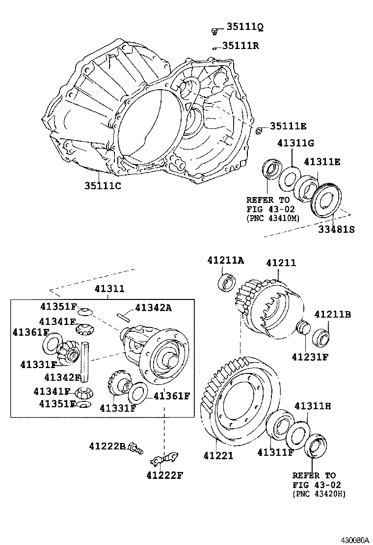 41221-20280 GEAR, FRONT DIFFERENTIAL RING product image