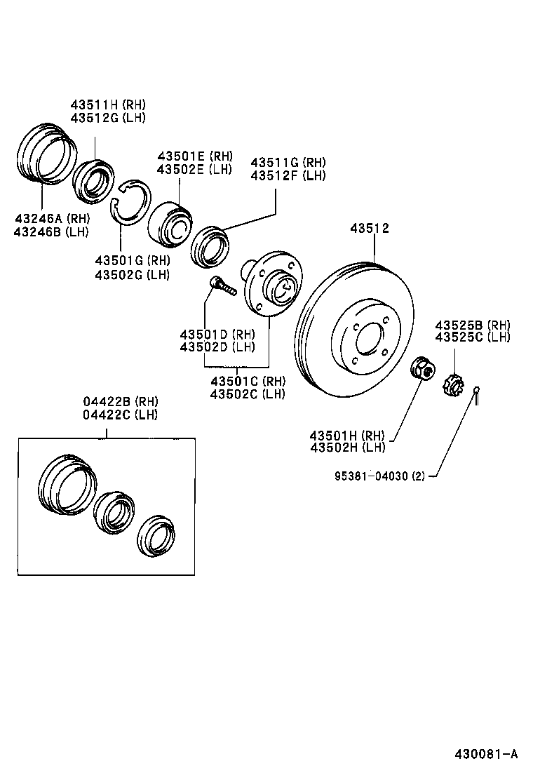 90311-56027 SEAL, OIL (FOR FRONT AXLE HUB INNER RH) product image