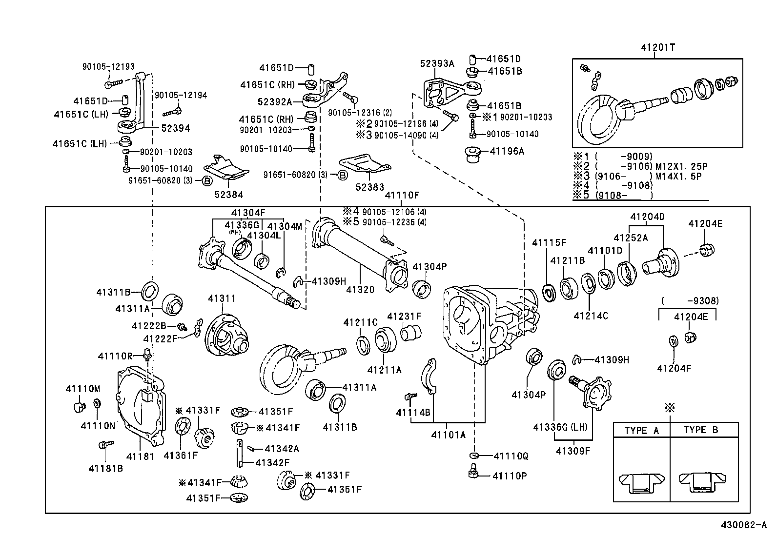 41101-28020 CARRIER SUB-ASSY, DIFFERENTIAL, FRONT product image