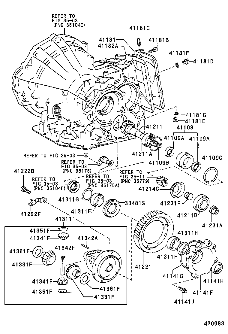 41206-12040 PINION, DIFFERENTIAL DRIVE product image