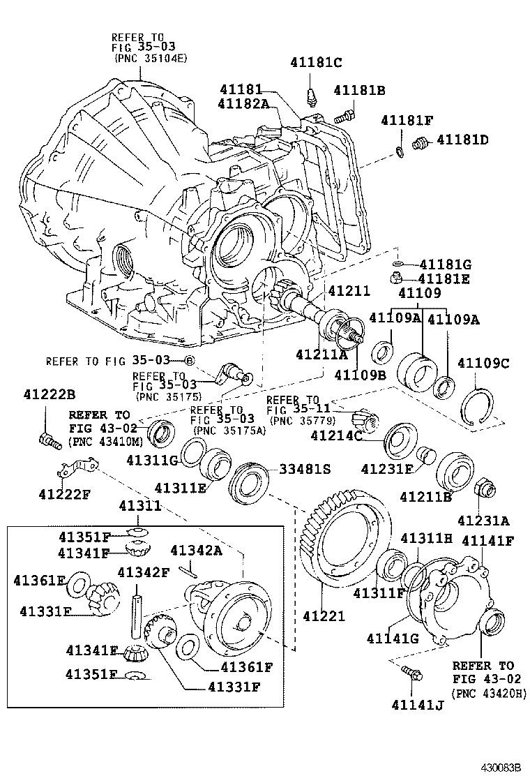 Toyota 90366-42001 BEARING, TAPERED ROLLER (FOR FRONT DIFFERENTIAL CASE REAR)