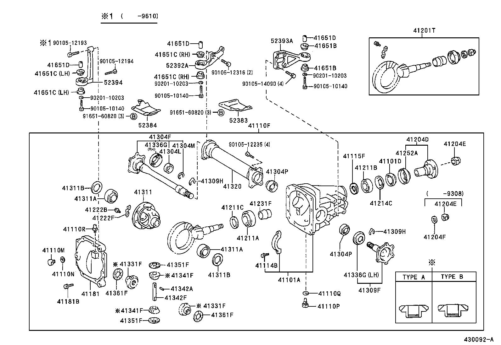 41110-28231 CARRIER ASSY, DIFFERENTIAL, FRONT product image