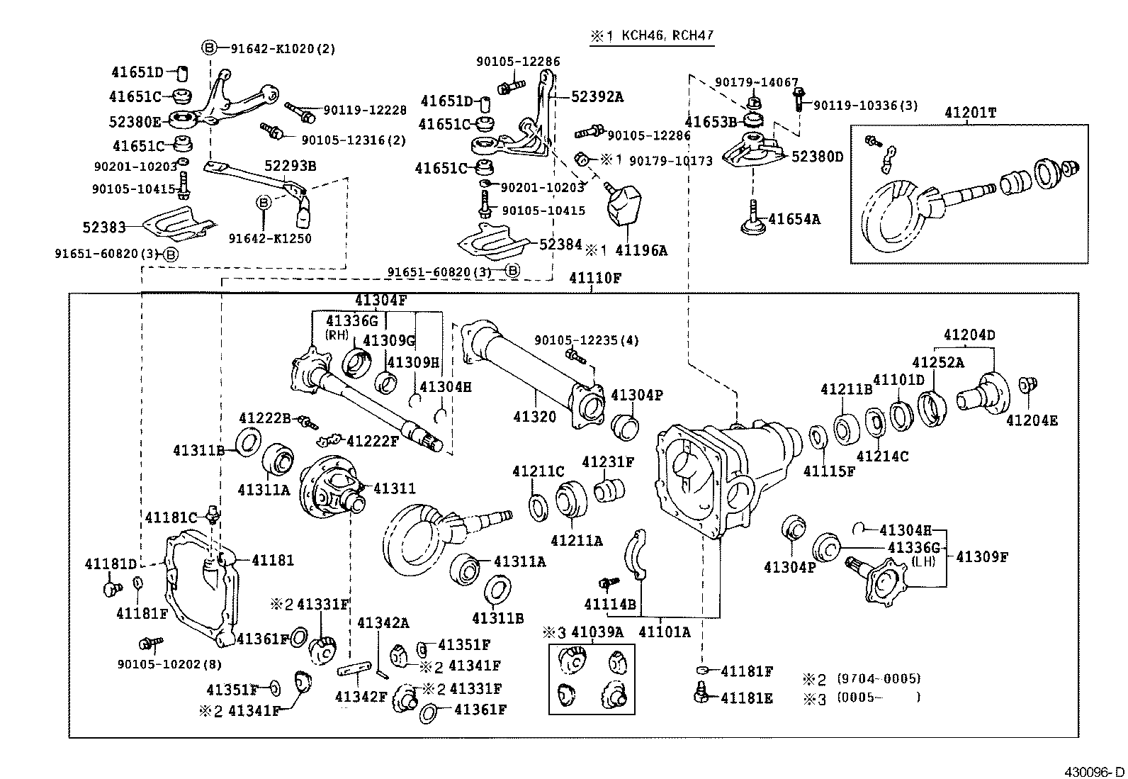 41110-26530 CARRIER ASSY, DIFFERENTIAL, FRONT product image