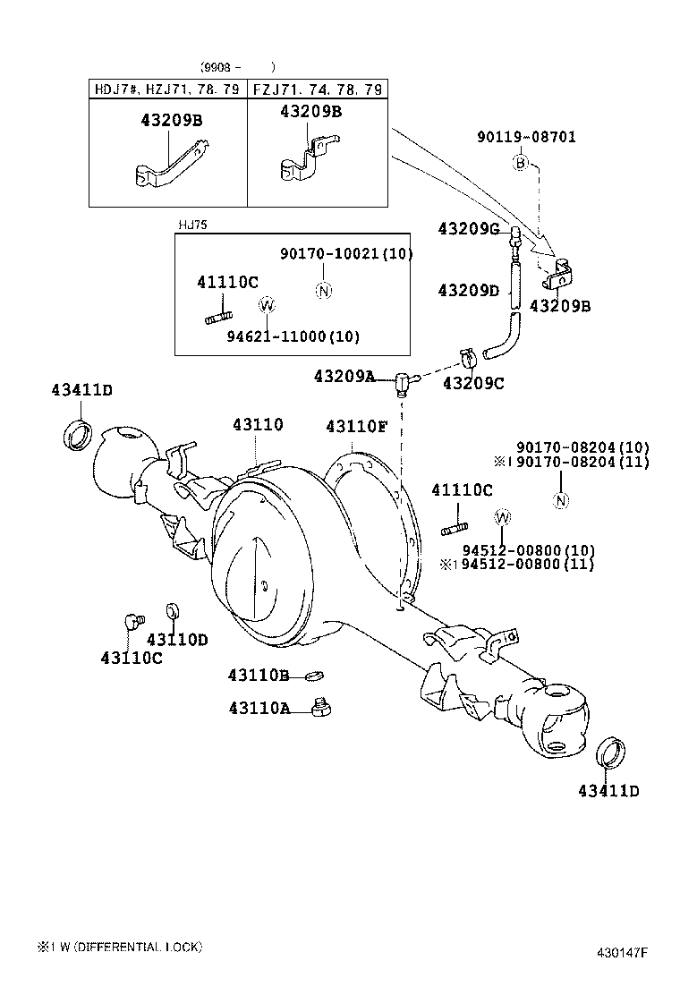 Toyota 90179-22011 NUT (FOR FRONT DRIVE PINION COMPANION FLANGE FRONT)