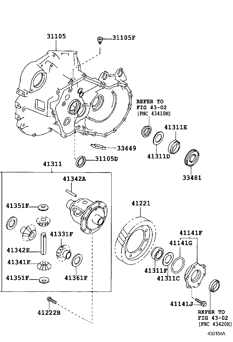 41221-12380 GEAR, FRONT DIFFERENTIAL RING product image