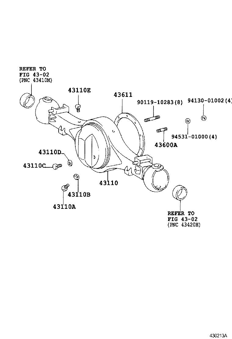 41201-69475 FINAL GEAR KIT, DIFFERENTIAL, FRONT product image