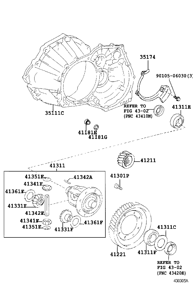 41211-33090 PINION, DIFFERENTIAL DRIVE product image