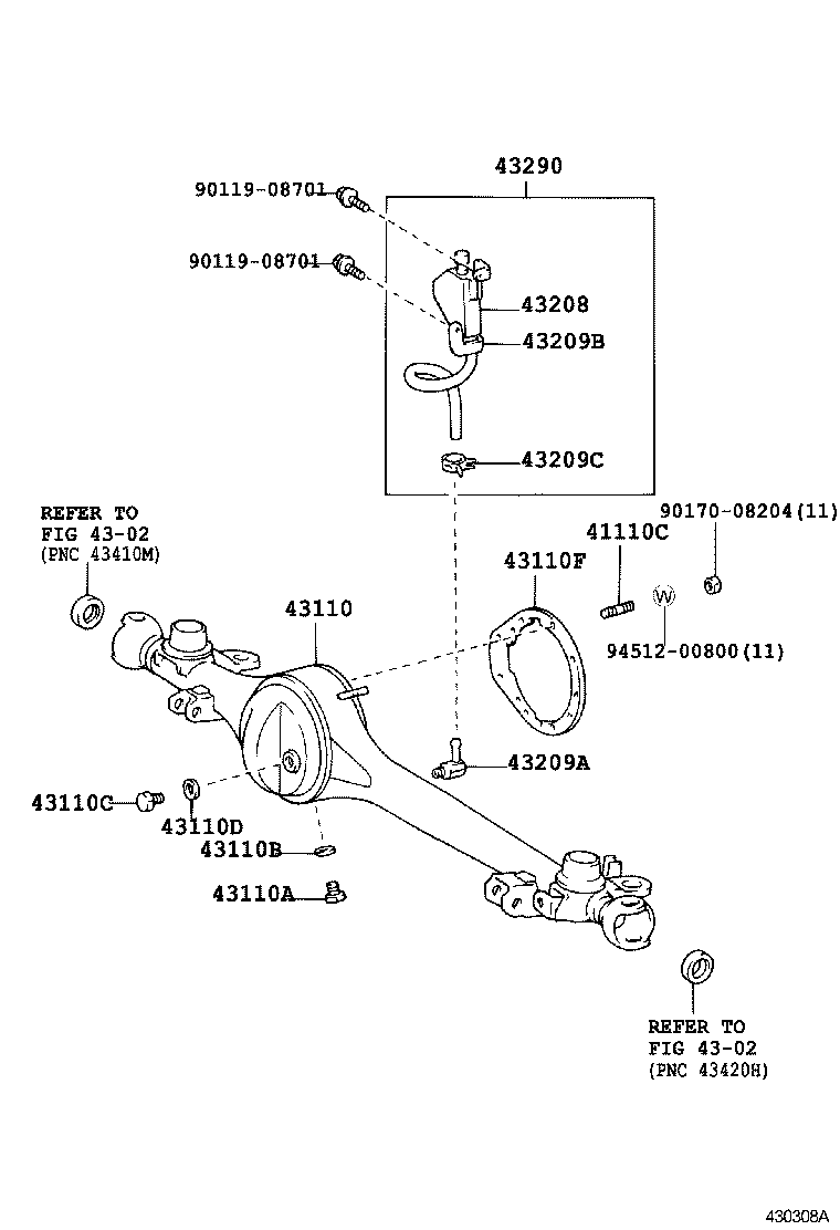 41201-80140 FINAL GEAR KIT, DIFFERENTIAL, FRONT product image