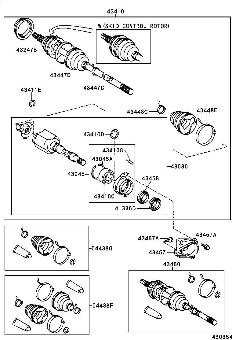 42345-16050 CLAMP (FOR FRONT AXLE OUTBOARD JOINT BOOT RH) product image