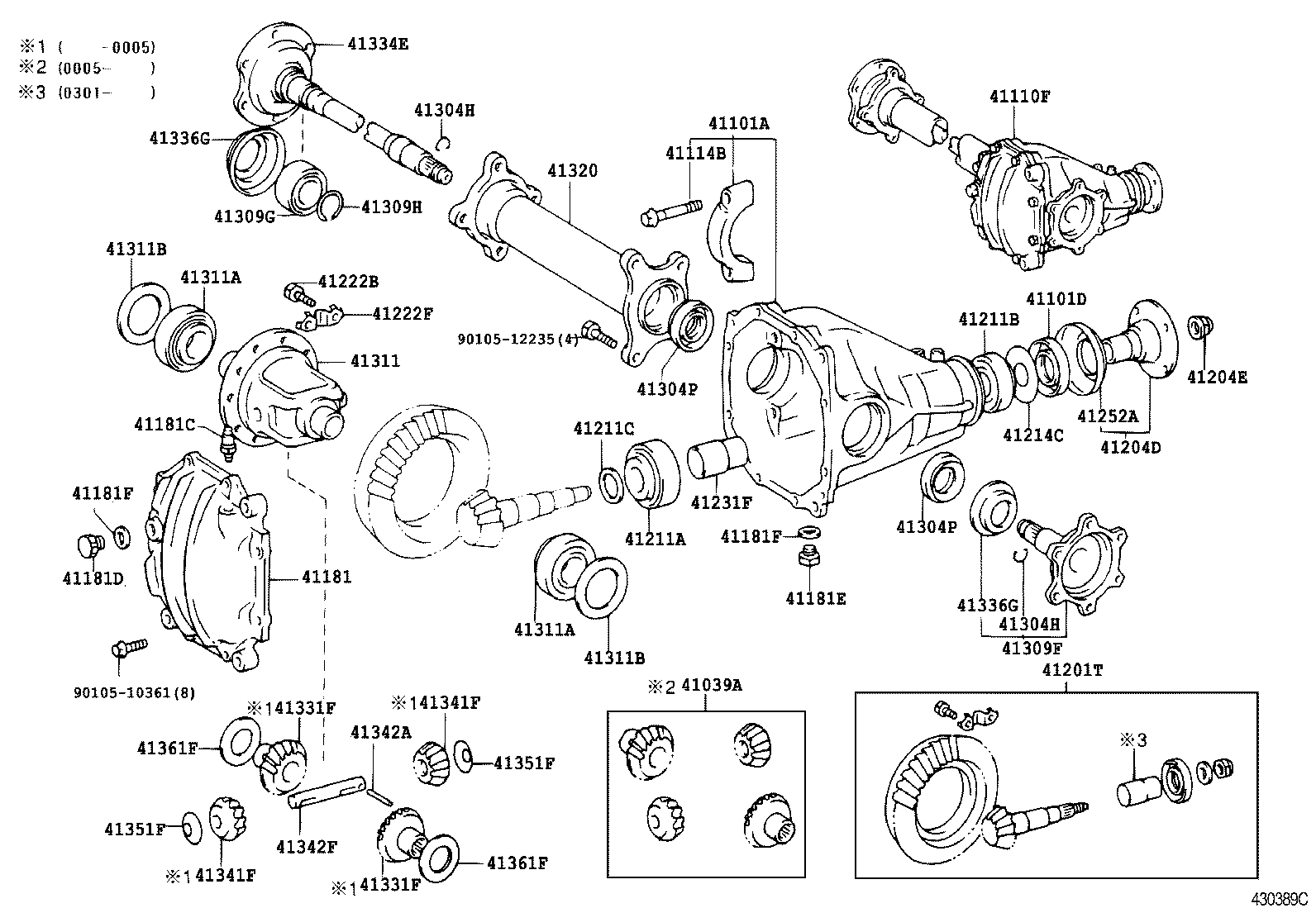 41108-0W021 COVER, FRONT DIFFERENTIAL CARRIER product image