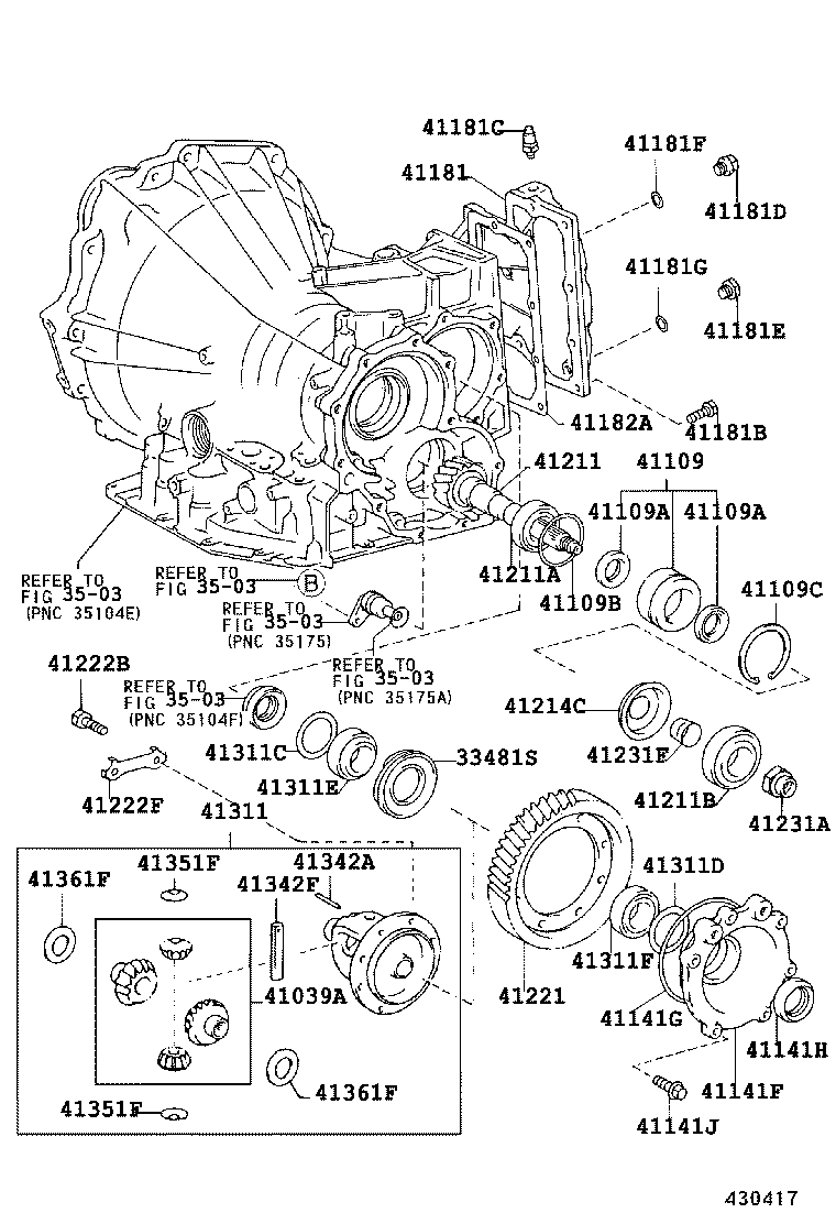 33481-32070 GEAR, SPEEDOMETER DRIVE (MTM) product image