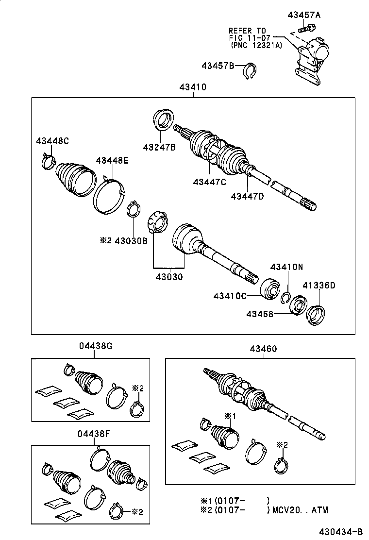 Toyota 43410-06271 SHAFT ASSY, FRONT DRIVE, RH