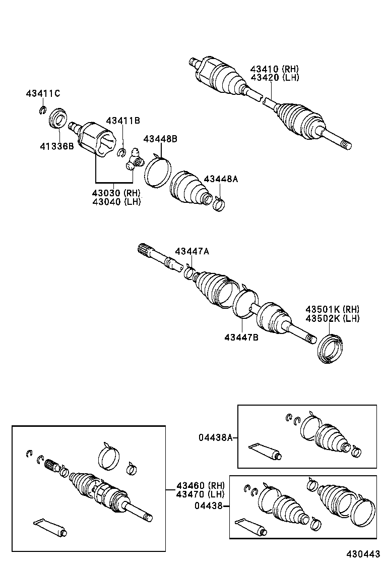 41336-04010 COVER, DUST(FOR FRONT DRIVE SHAFT) product image