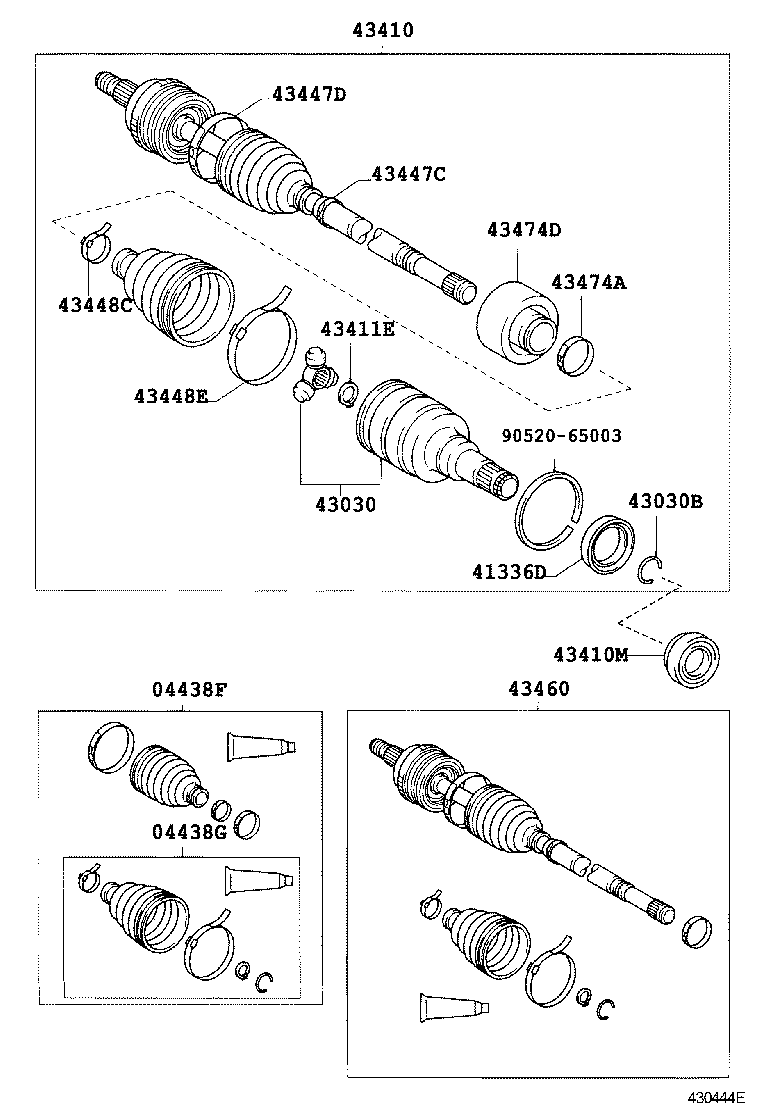 90901-19023 BOLT (FOR DRIVE SHAFT BEARING BRACKET SETTING NO.1) product image