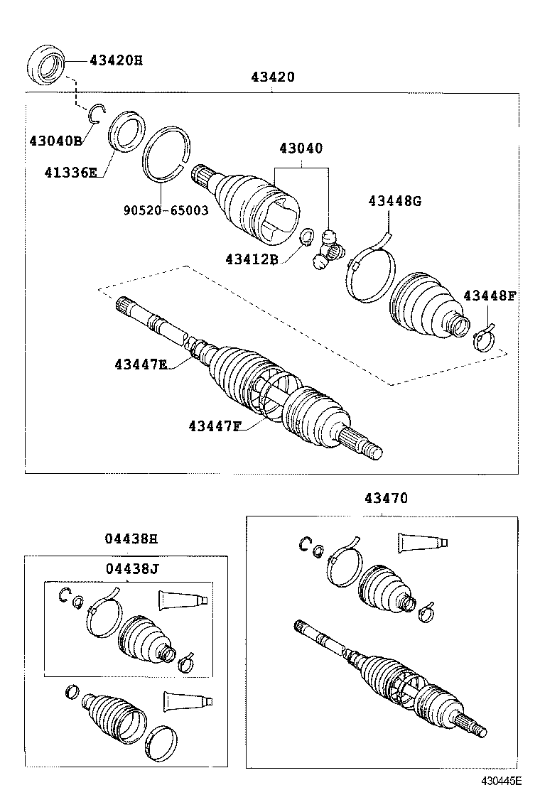 90901-19023 BOLT (FOR DRIVE SHAFT BEARING BRACKET SETTING NO.1) product image