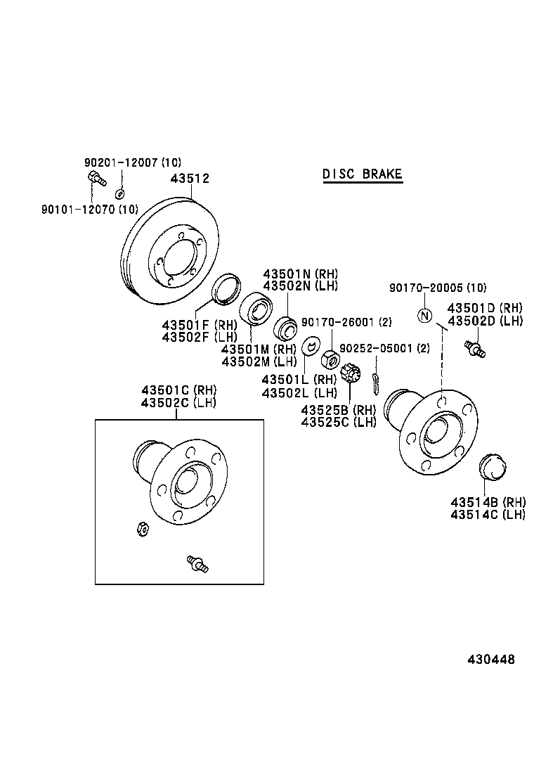 43512-37040 DRUM, BRAKE product image