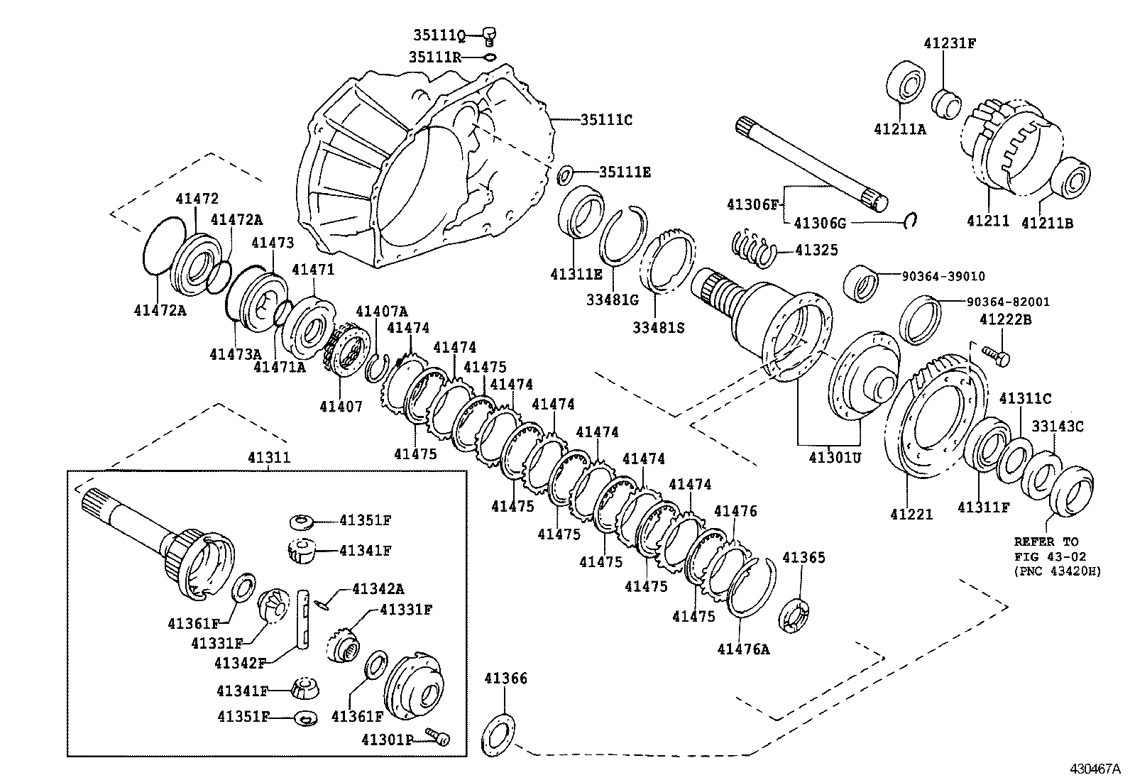 41221-20280 GEAR, FRONT DIFFERENTIAL RING product image