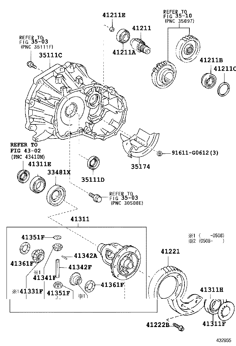 41301-52040 CASE, FRONT DIFFERENTIAL product image
