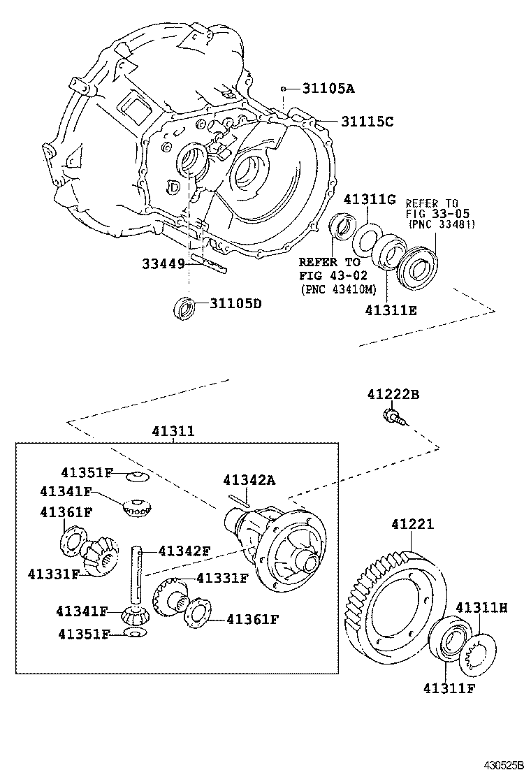41221-52020 GEAR, FRONT DIFFERENTIAL RING product image