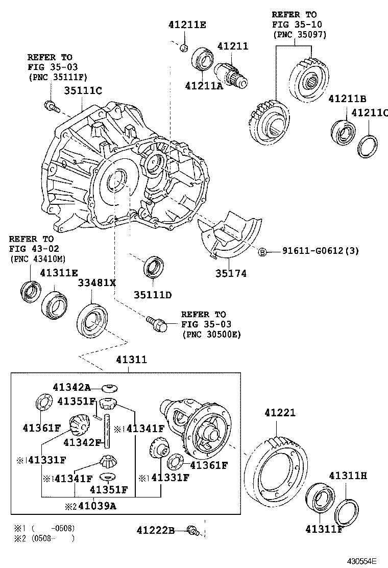 41039-44020 GEAR KIT, DIFFERENTIAL product image