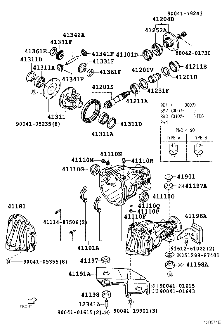 41341-87401 PINION, FRONT DIFFERENTIAL product image