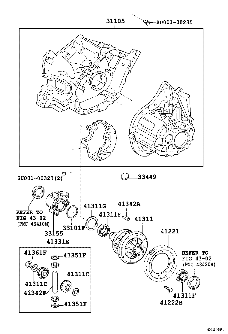 41221-12380 GEAR, FRONT DIFFERENTIAL RING product image