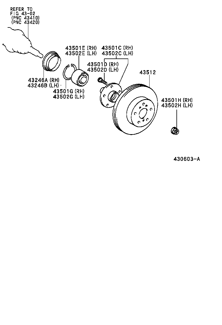 43512-28181 DISC, FRONT product image