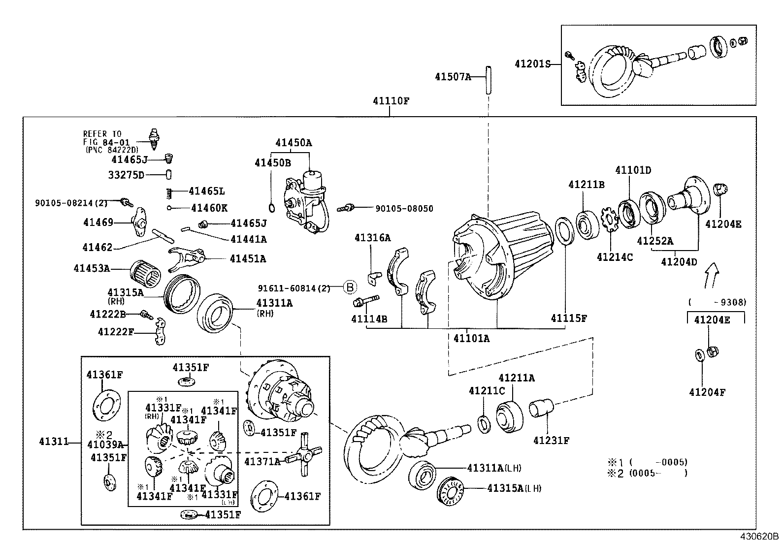 41201-69315 FINAL GEAR KIT, DIFFERENTIAL, FRONT product image