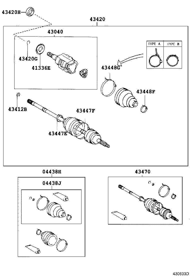 43457-42020 BRACKET, DRIVE SHAFT BEARING product image